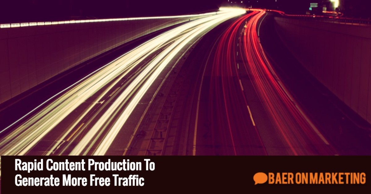 Rapid Content Production To Generate More Free Traffic