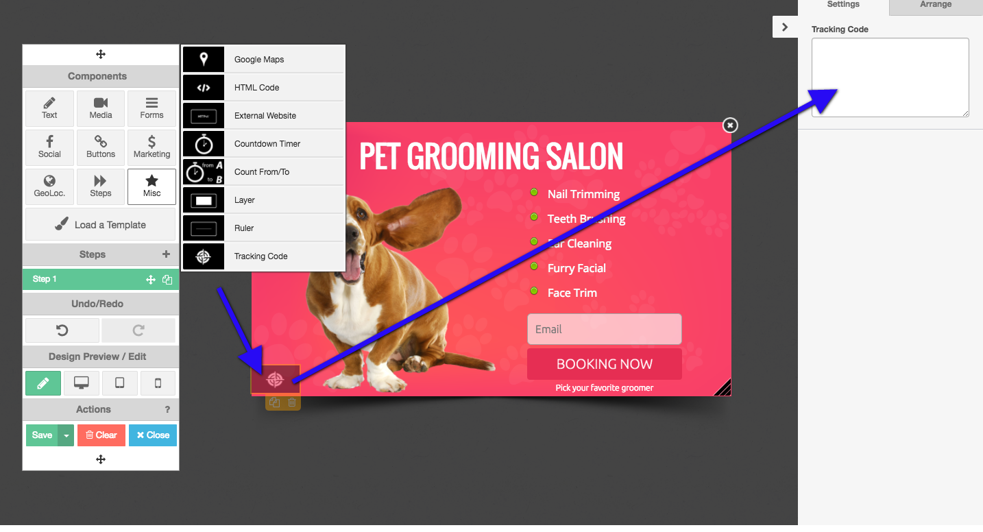 retargeting pixel in grow